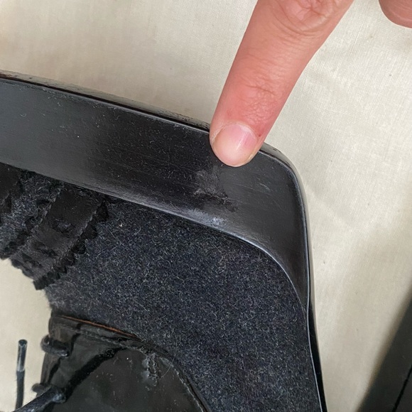 Lanvin Lace Up Oxford Heel Booties - Picture 3 of 6